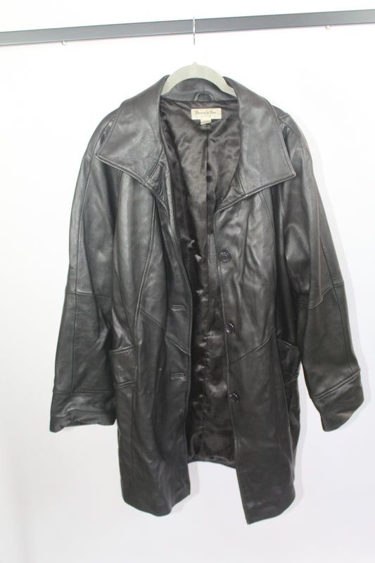 Women's Preston & York Vintage Leather Jacket Size 1X