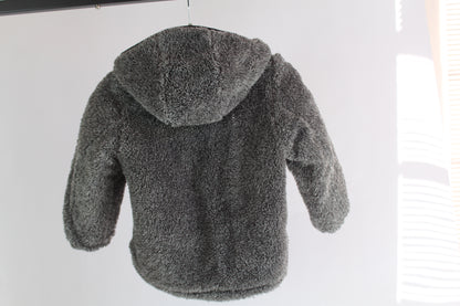 Boys Gerry Double Sided Blue/Grey Zip-Up Jacket Size 5