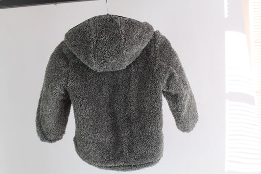 Boys Gerry Double Sided Blue/Grey Zip-Up Jacket Size 5