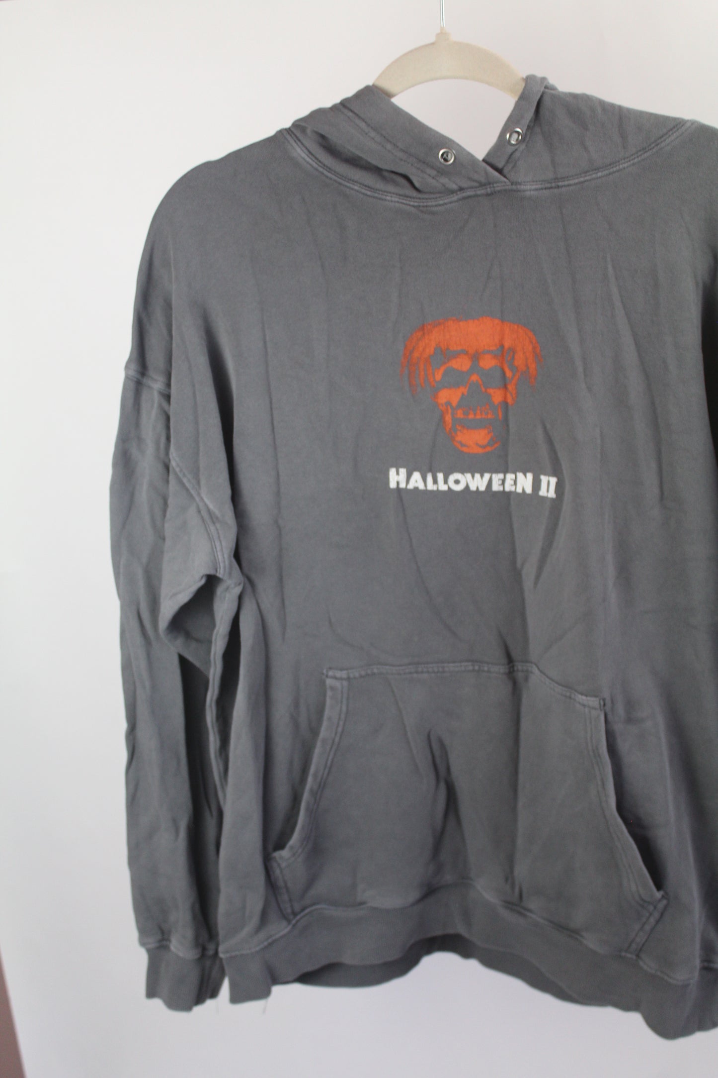 Women's Grey Halloween Hoodie Size Large