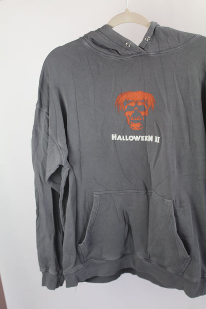 Women's Grey Halloween Hoodie Size Large