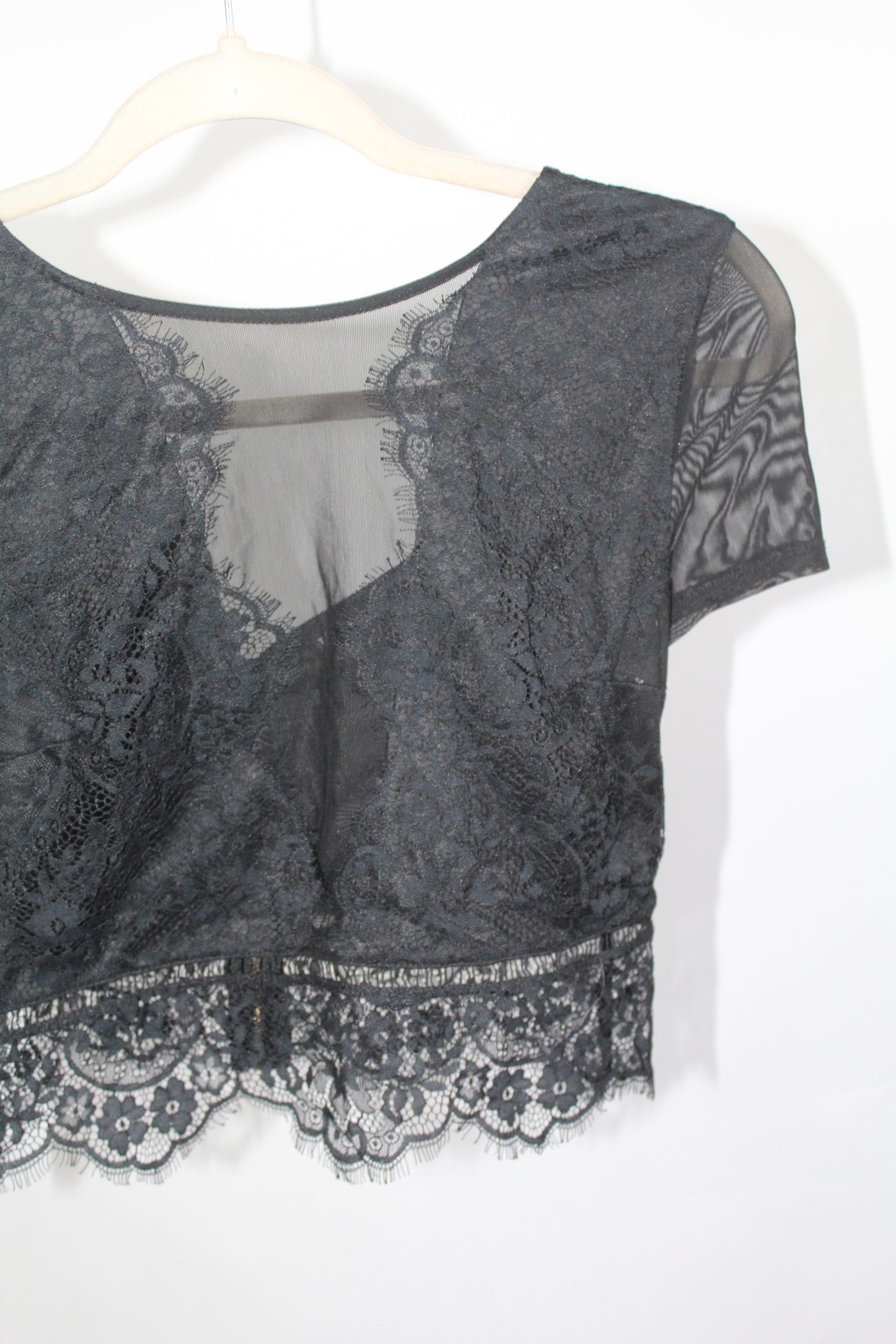 Women's Express Black Crop Top Size XS