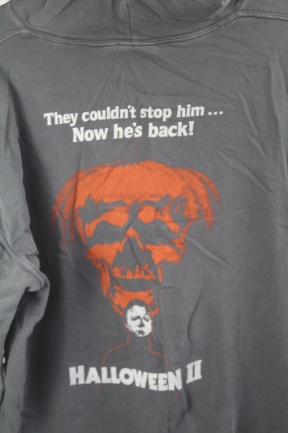 Women's Grey Halloween Hoodie Size Large