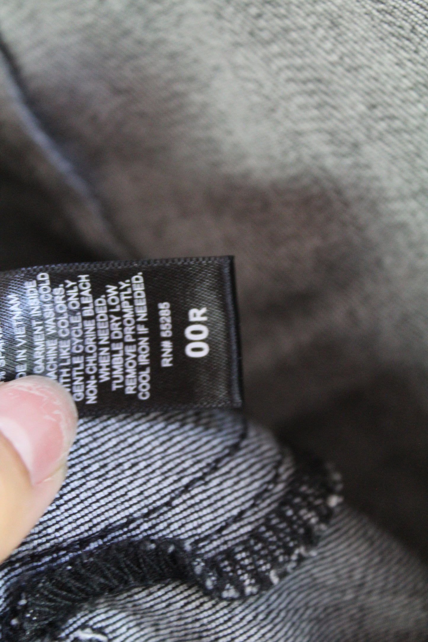 Express Women's Black Denim Ankle Legging High Rise Size 00R