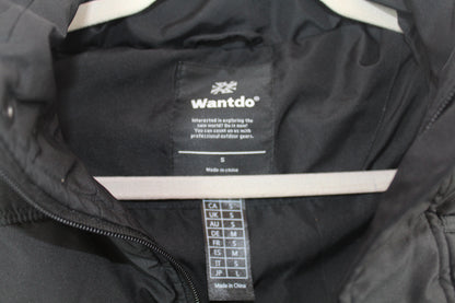 Women's Black Puffer Jacket Size Small Brand Wantdo