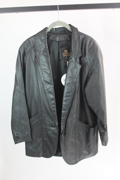 Women's Byrnes and Blaker Vintage Leather Blazer Size XS