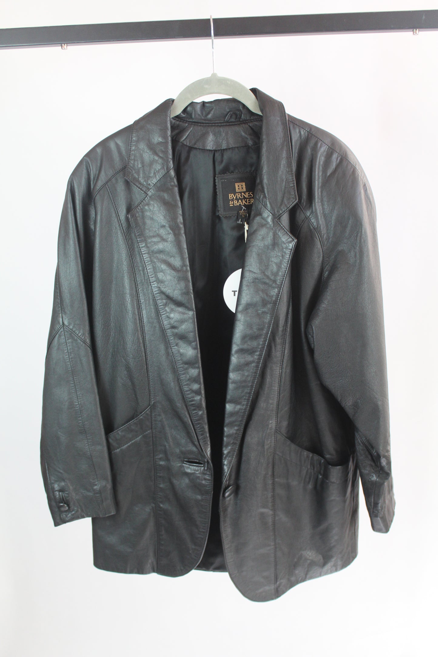 Women's Byrnes and Blaker Vintage Leather Blazer Size XS