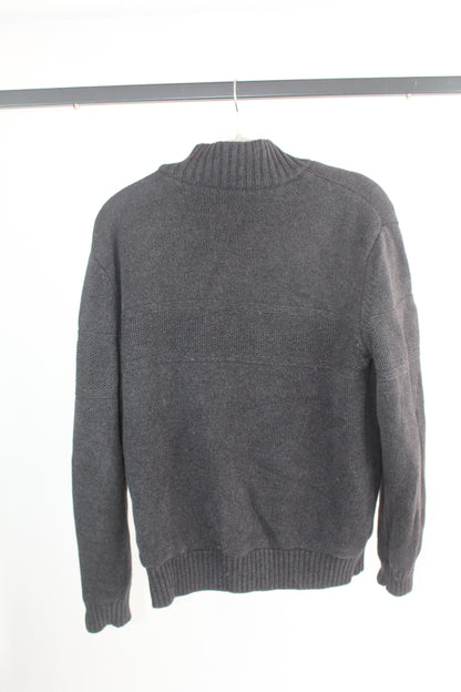 Men's Grey Knit Sweater Boston Traders Size Large