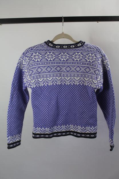 Women's Vintage LL Bean Blue Sweater Size Small