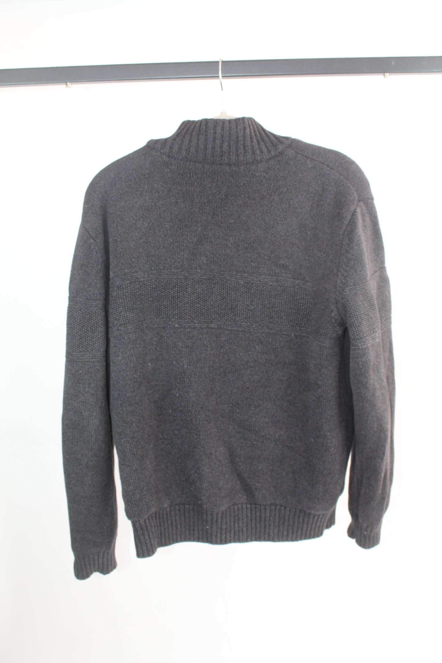 Men's Grey Knit Sweater Boston Traders Size Large