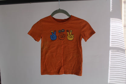 Boys Cat & Jack Orange Shirt Size 4T