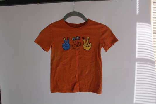 Boys Cat & Jack Orange Shirt Size 4T