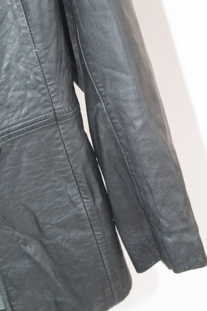 Women's Black Leather Kenneth Cole Reaction Jacket XS