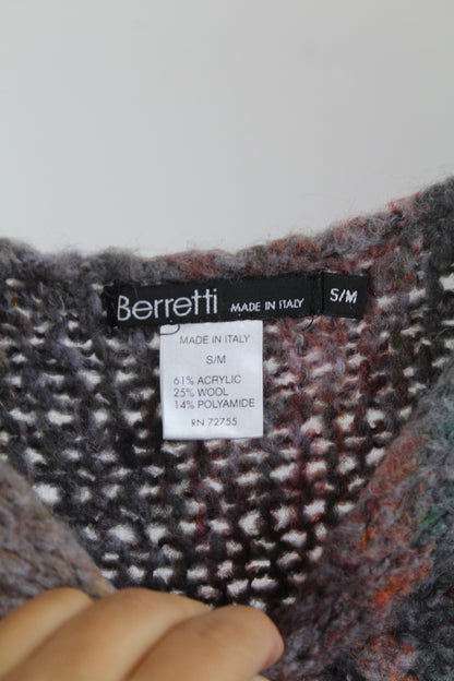 Women's Purple Beretti Poncho Size S/M