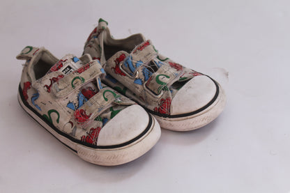 Boys Converse Dinosaur Patterned White U.S. Size 9