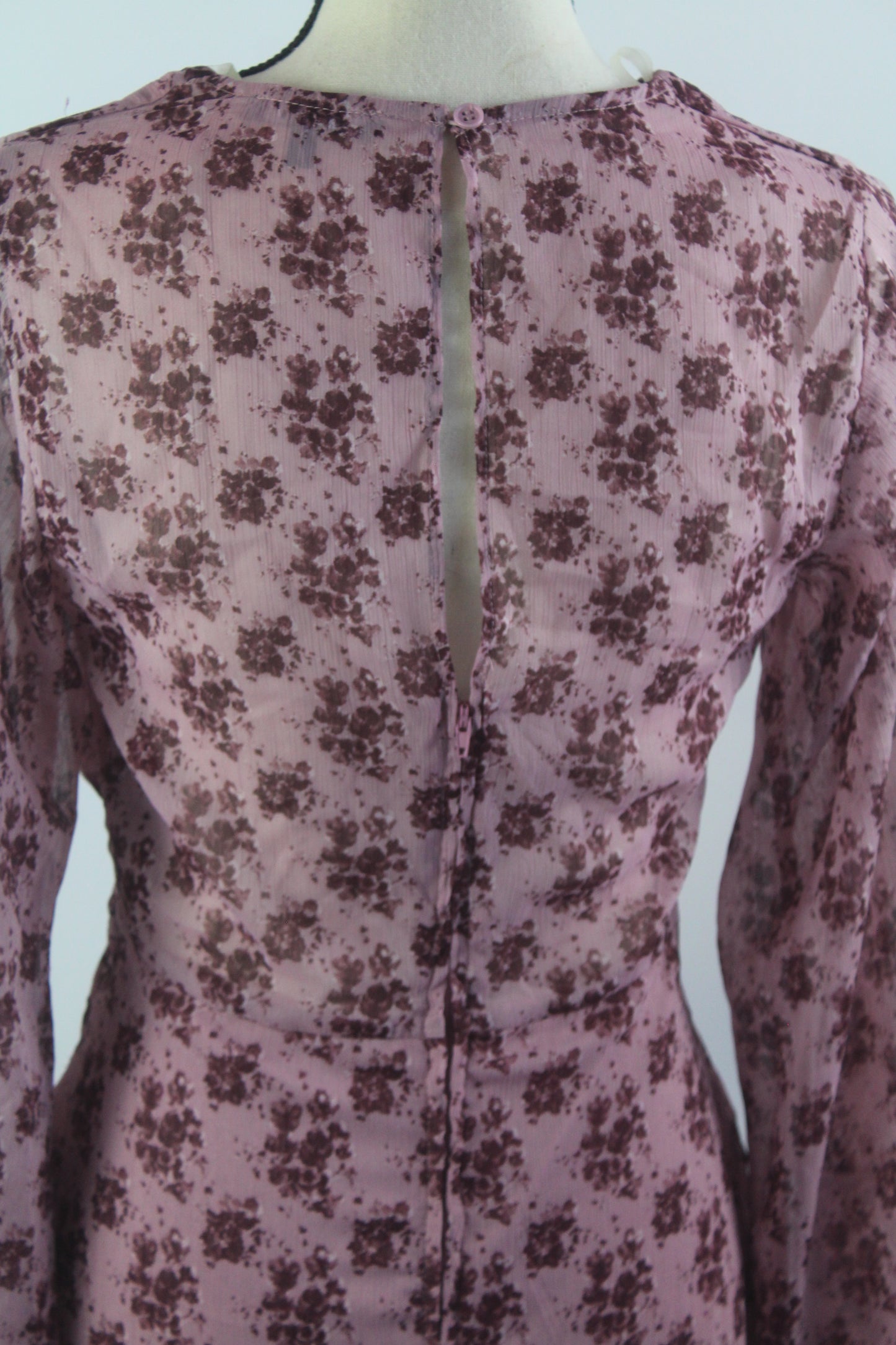 Women's Purple Floral Mini Dress Size Medium