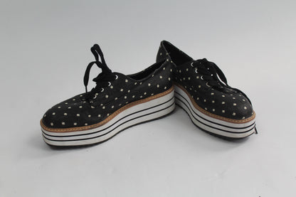 Women's Zara Striped Black/Grey Shoes Size 37