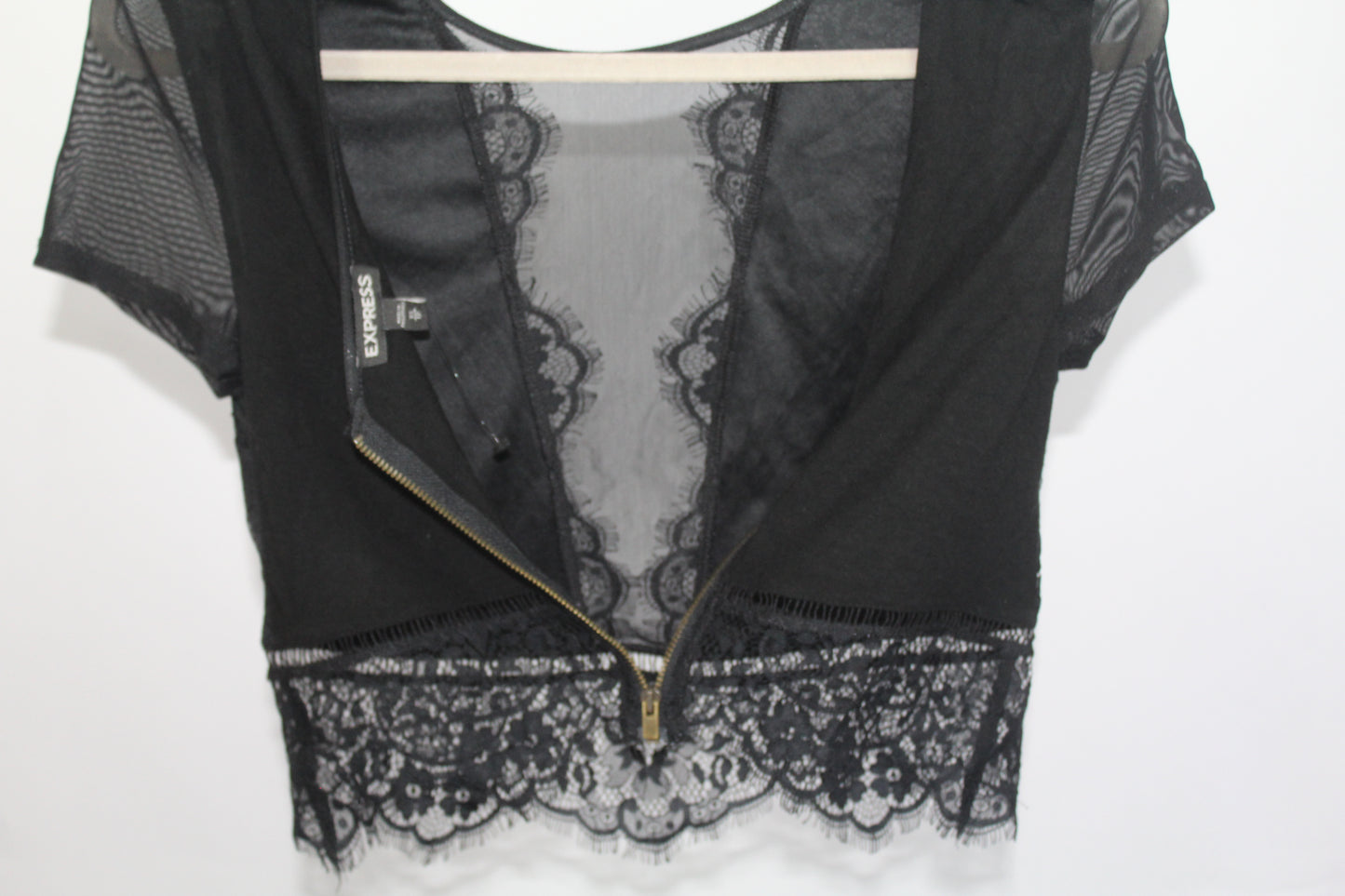 Women's Express Black Crop Top Size XS