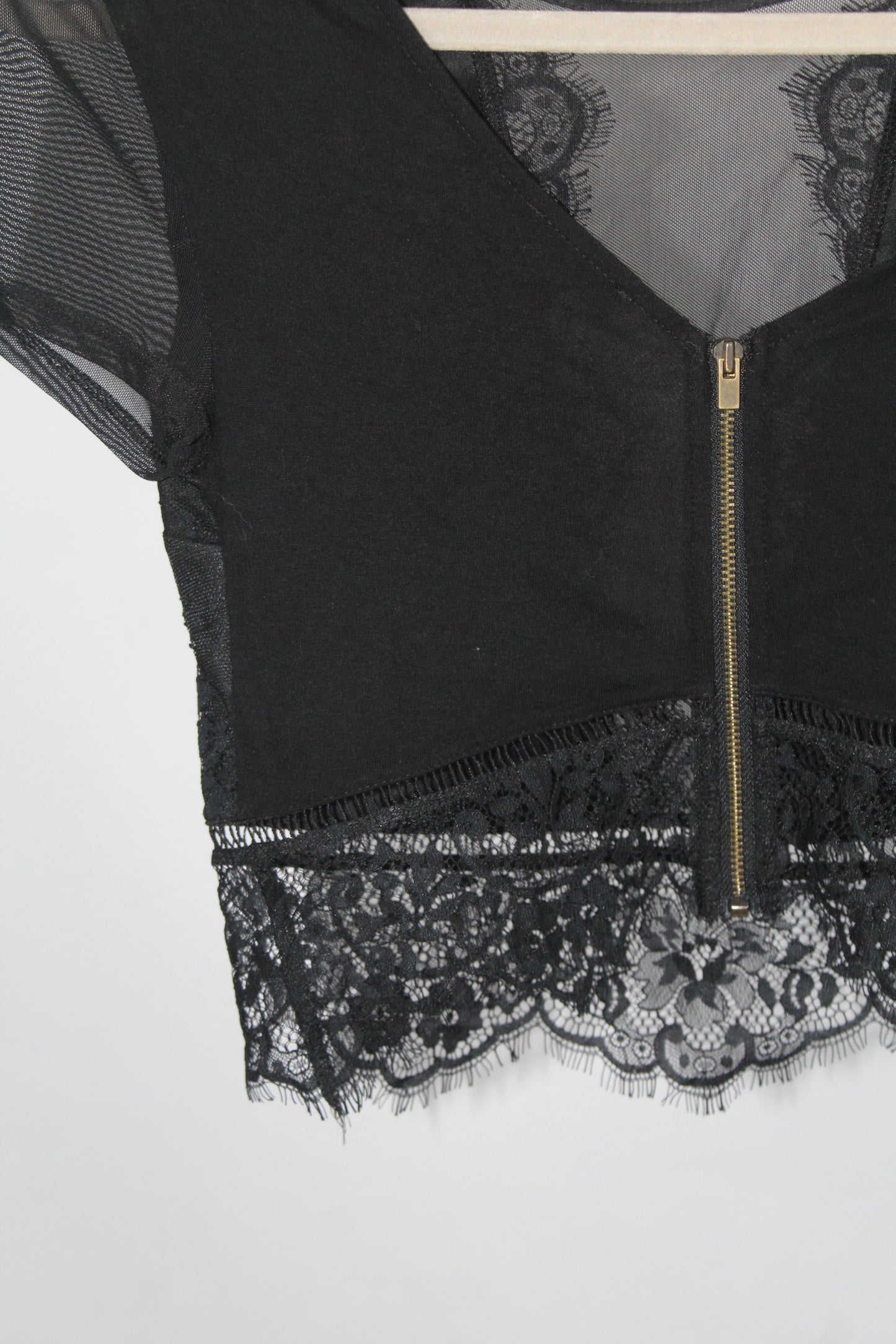 Women's Express Black Crop Top Size XS