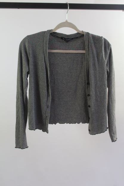One Clothing Women's Striped Cropped Sweater Size Medium