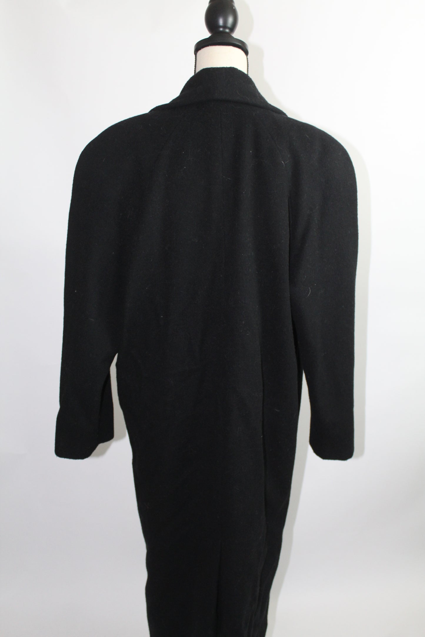 Women’s JNY Jones New York Black Vintage Wool Coat – Size Medium