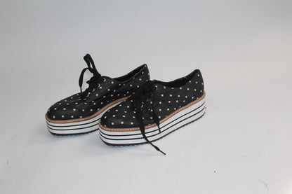 Women's Zara Striped Black/Grey Shoes Size 37