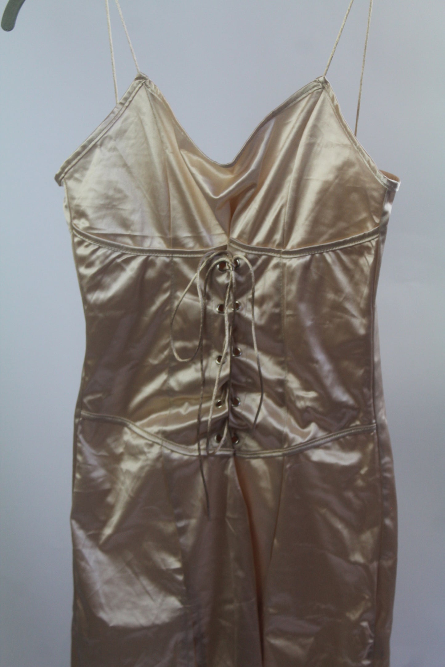 Silk Cream Women's Mini Dress Size Medium