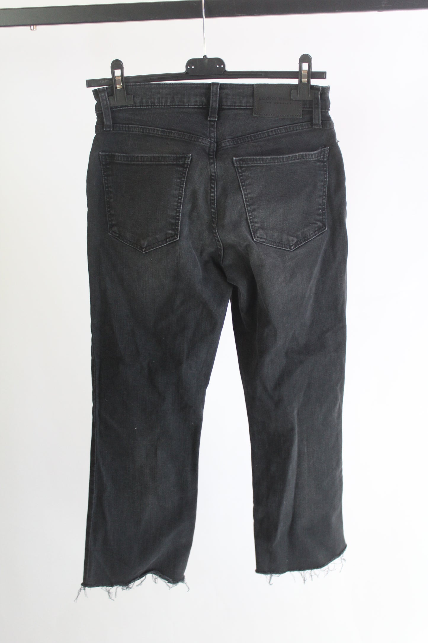 Lucky Brand Stretch Black BootCut Dark Wash Denim Size 6