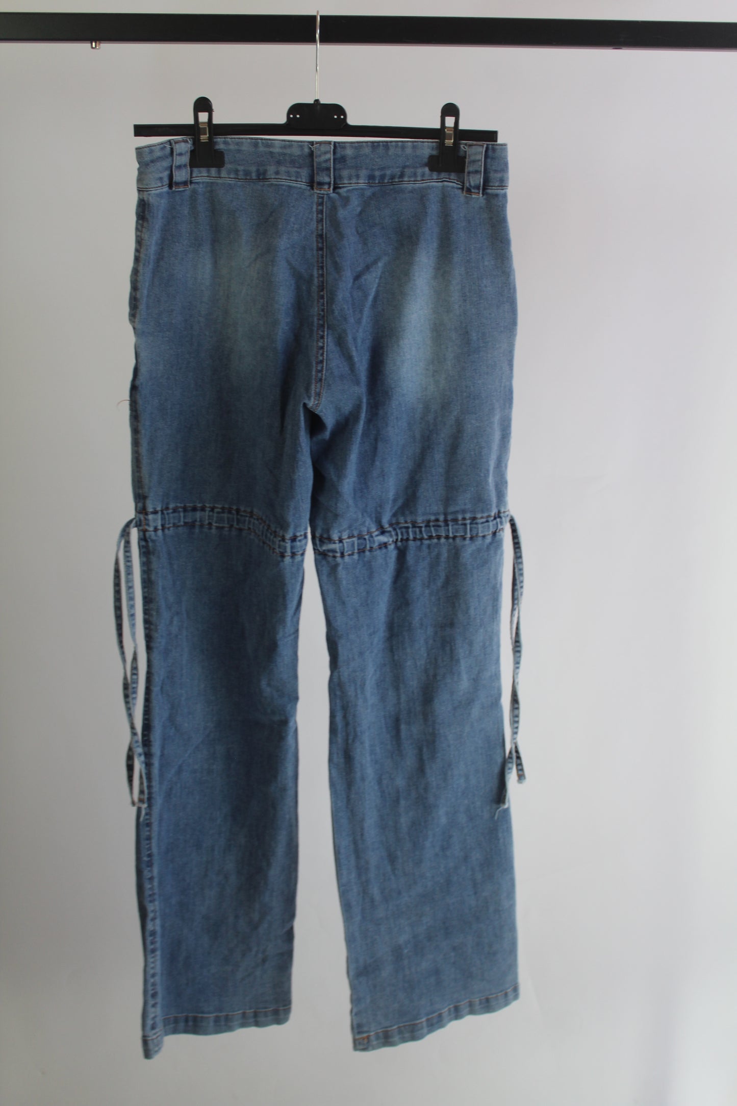 I AM GIA Women's Light Wash Cargo Pants Size Small