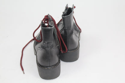 Women's Zara Black Combat Boots UK Size 36