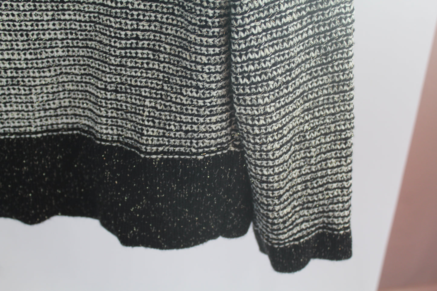 Apt 9 Black and White Cardigan Size Medium