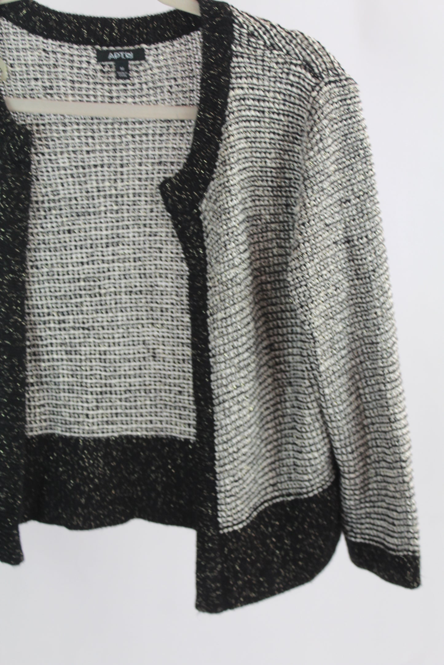 Apt 9 Black and White Cardigan Size Medium