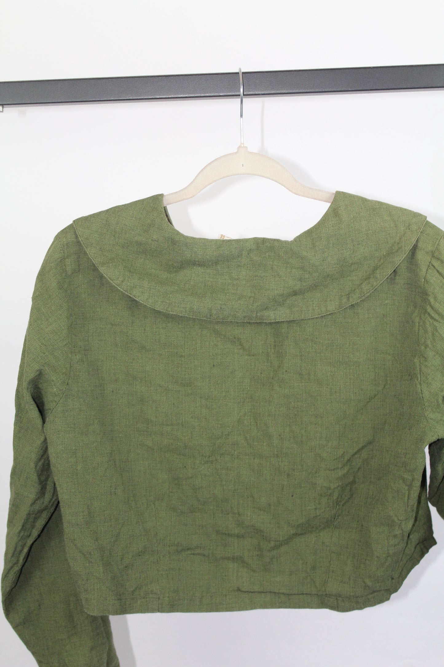 Women's Vintage Green April Cornell Long Sleeve Top Size Medium