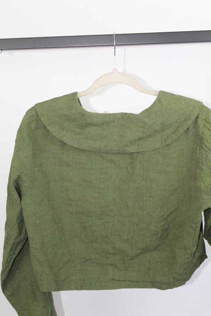 Women's Vintage Green April Cornell Long Sleeve Top Size Medium