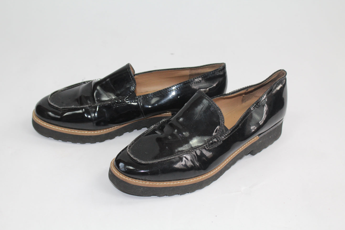 Women's Black Franco Sarto Loafers Size 7