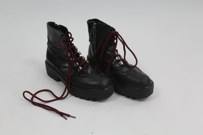 Women's Zara Black Combat Boots UK Size 36