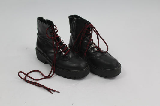 Women's Zara Black Combat Boots UK Size 36