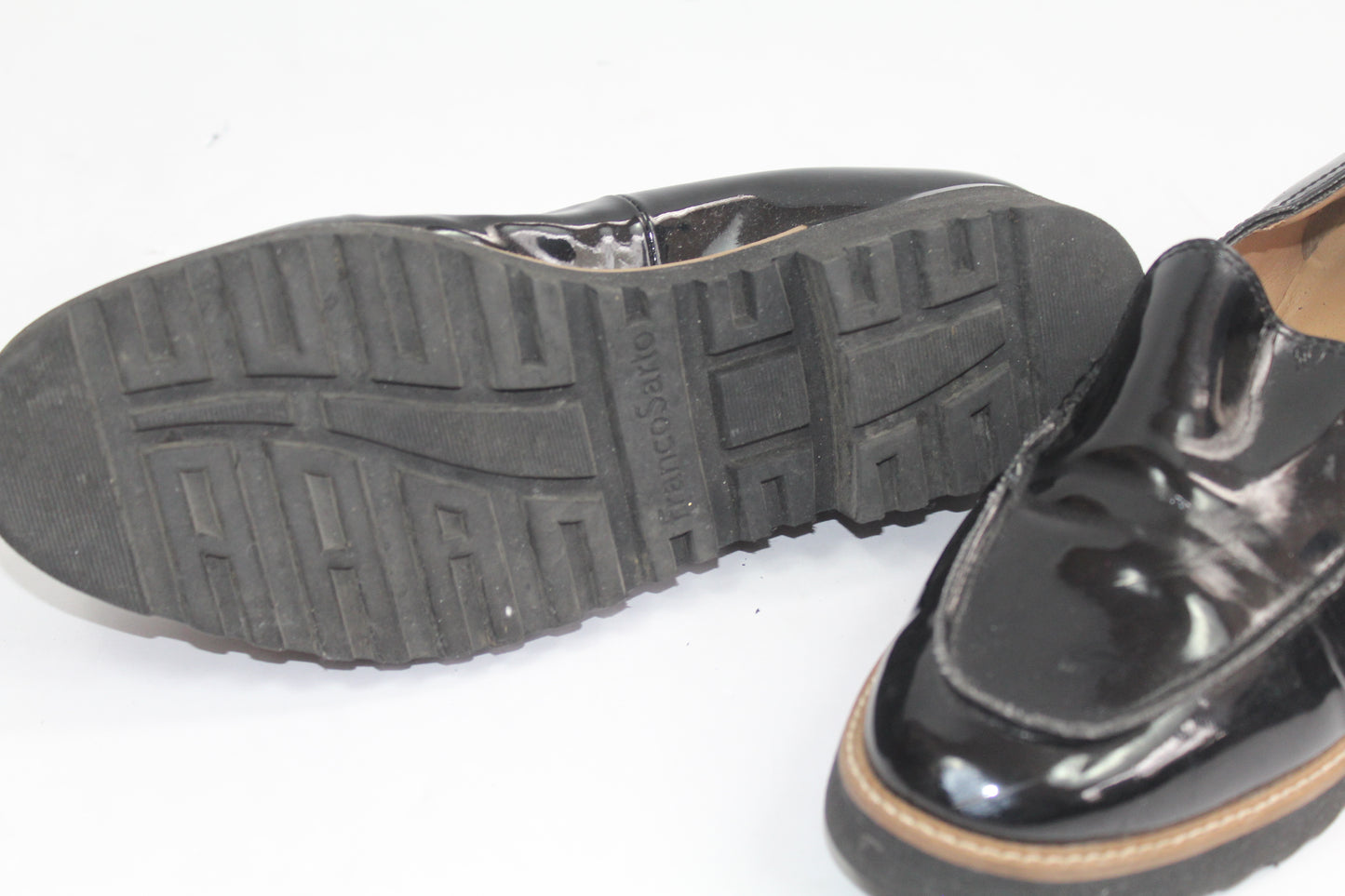 Women's Black Franco Sarto Loafers Size 7