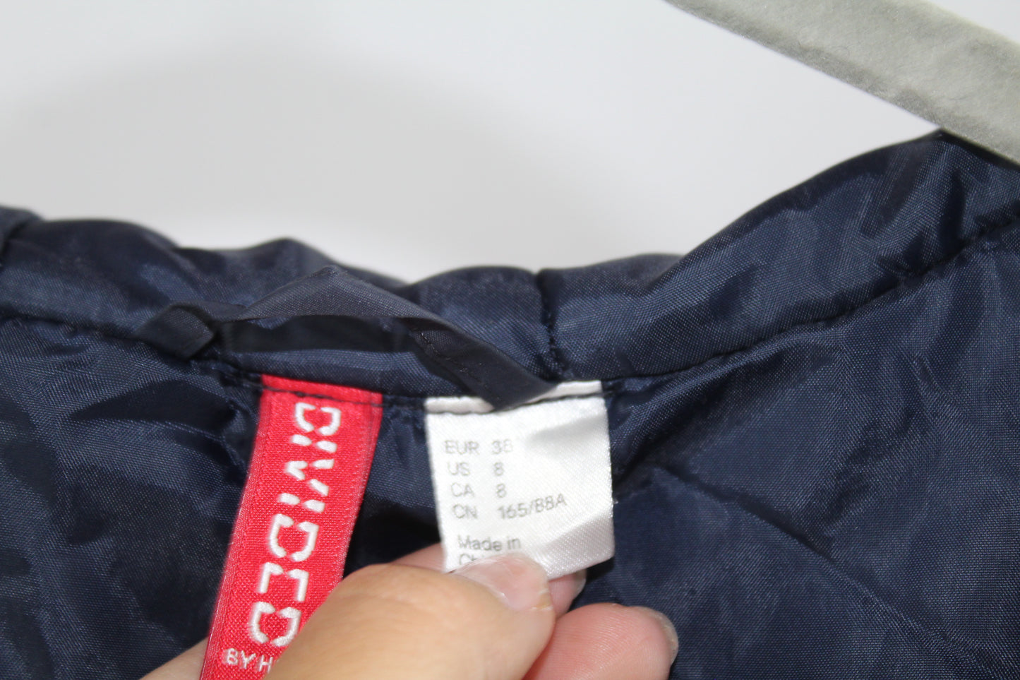 Women's Divided Blue Puffer Coat Size 8
