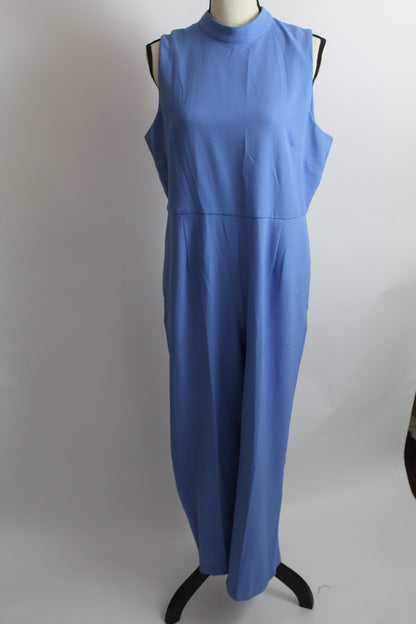 Women’s INC International Concepts Blue Sleeveless Sheath Romper – Size 12