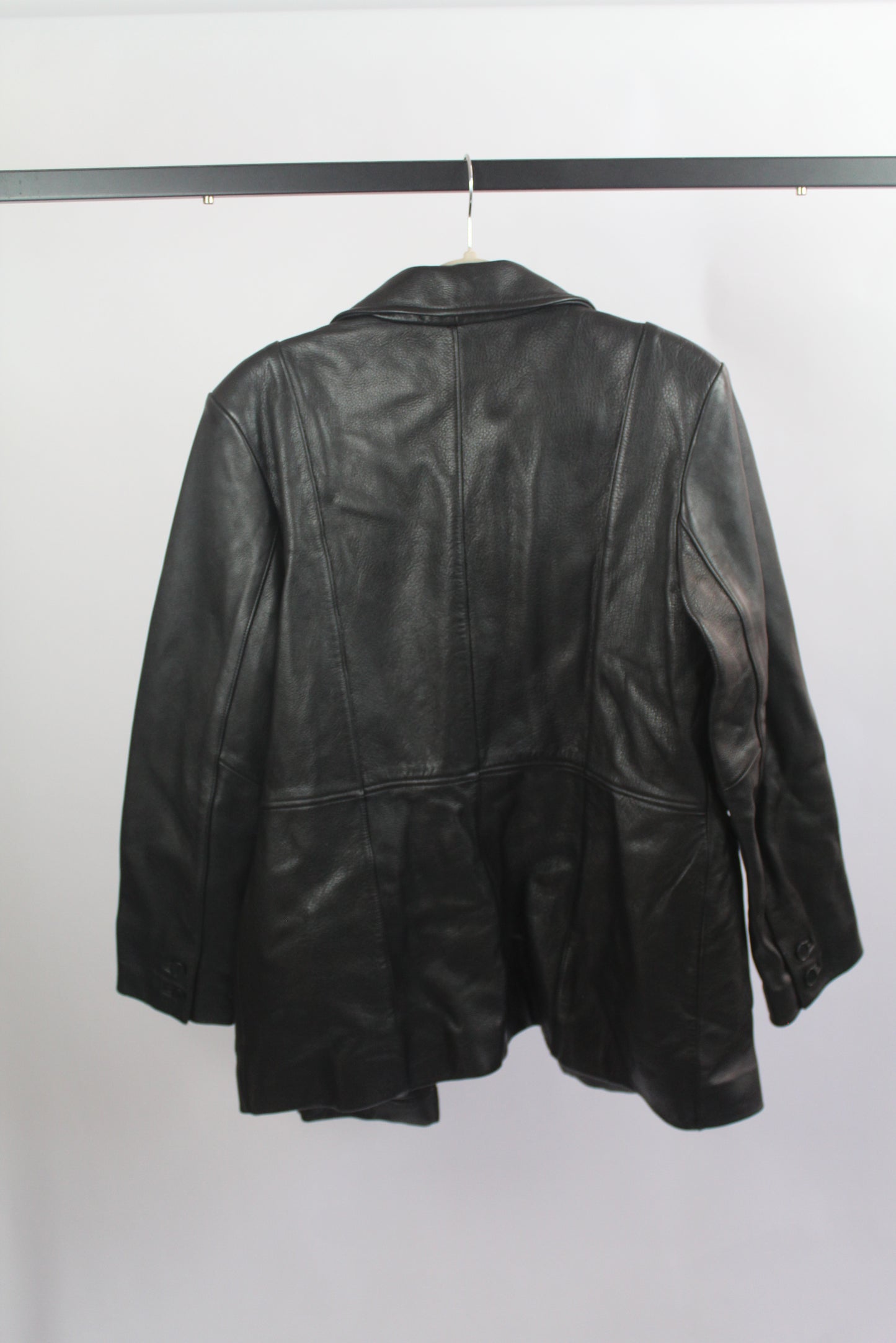 Women's Kenneth Cole Reaction Vintage Leather Jacket Size Large