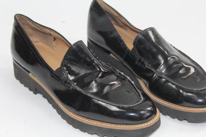 Women's Black Franco Sarto Loafers Size 7